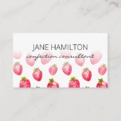 Strawberry Sweet Confections profiel Visitekaartje (Voorkant)