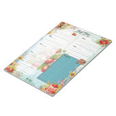 Strawberry Sweet Treat 7 Day Meal Planner Notitieblok (Schuin)