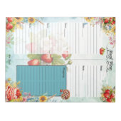 Strawberry Sweet Treat 7 Day Meal Planner Notitieblok (Voorkant)