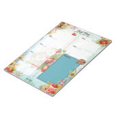 Strawberry Sweet Treat Blank 7 Day Meal Planner Notitieblok (Schuin)