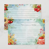 Strawberry Sweet Treat Recept Kaart (Voorkant / Achterkant)