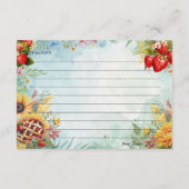 Strawberry Sweet Treat Recept Kaart (Achterkant)