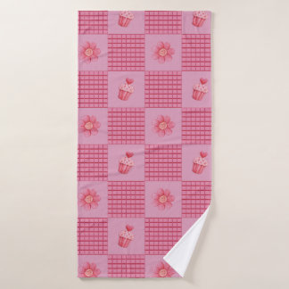 Strawberry Sweetheart Patchwork Bad Handdoek