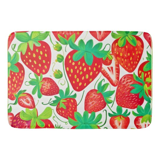 Strawberry Swirl Pattern Badmat (Voorkant)