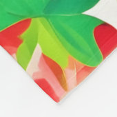 Strawberry Swirl Pattern Fleece Deken (Hoek)