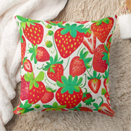 Strawberry Swirl Pattern Kussen