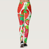 Strawberry Swirl Pattern Leggings (Achterkant)