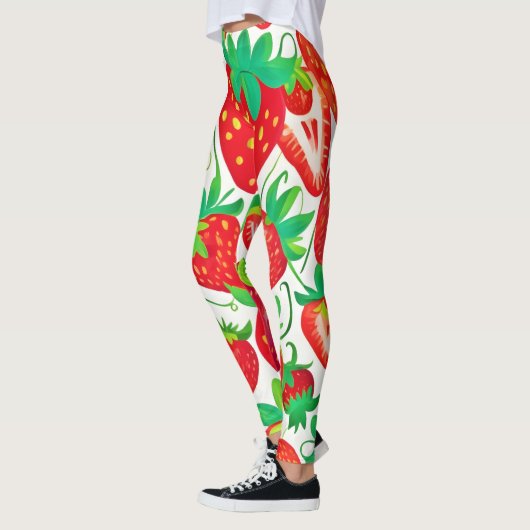 Strawberry Swirl Pattern Leggings (Links)