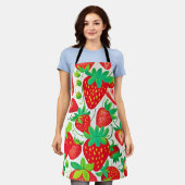 Strawberry Swirl Pattern Schort (Gedragen)