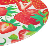 Strawberry Swirl Pattern Snijplank (Hoek)