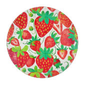 Strawberry Swirl Pattern Snijplank (Voorkant)