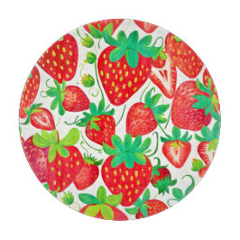 Strawberry Swirl Pattern Snijplank