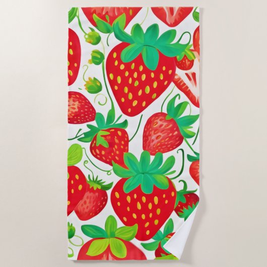 Strawberry Swirl Pattern Strandlaken (Voorkant)