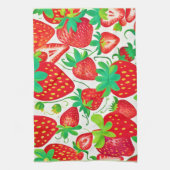 Strawberry Swirl Pattern Theedoek (Verticaal)