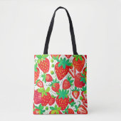 Strawberry Swirl Pattern Tote Bag (Voorkant)
