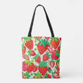 Strawberry Swirl Pattern Tote Bag (Achterkant)
