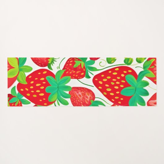 Strawberry Swirl Pattern Yogamat (Achterkant (horizontaal))