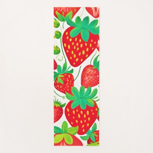 Strawberry Swirl Pattern Yogamat (Voorkant)