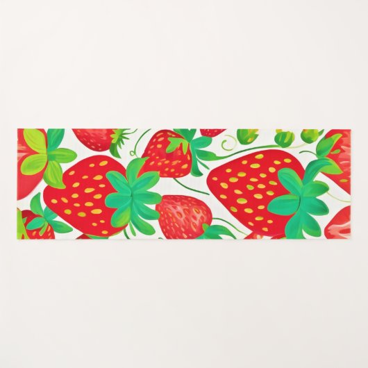 Strawberry Swirl Pattern Yogamat (Voorkant (horizontaal))