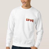 Strawberry Swirls Sweatshirt voor Heren (Voorkant)
