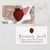Strawberry Swirls visitekaartje (Voorkant / Achterkant)