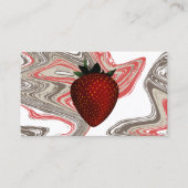 Strawberry Swirls visitekaartje (Voorkant)