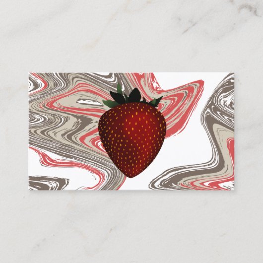 Strawberry Swirls visitekaartje (Voorkant)