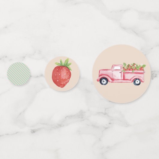 Strawberry Table Confetti (Voorkanten)