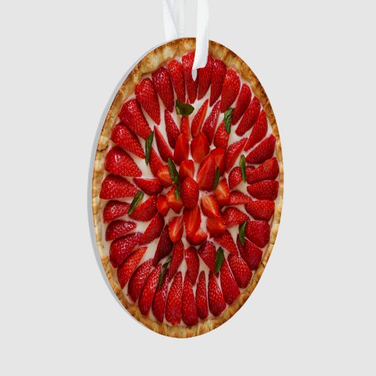 Strawberry Tart Ornament (voorkant)