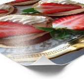 Strawberry Tart Photo Print Foto Afdruk (Hoek)
