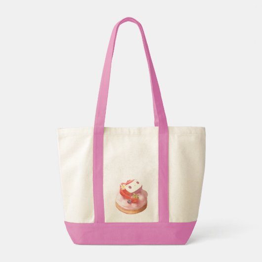 Strawberry Tart Tote Bag (Achterkant)