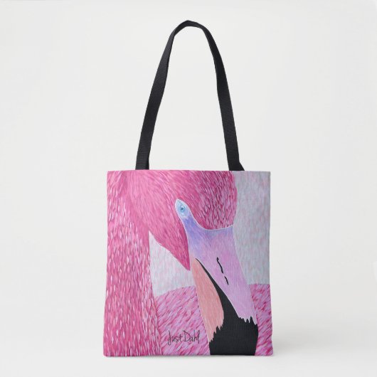 Strawberry The Flamingo Tote Tas (Voorkant)