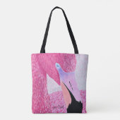 Strawberry The Flamingo Tote Tas (Achterkant)