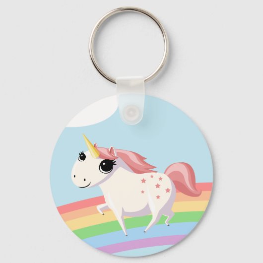 Strawberry the Unicorn Sleutelhanger (Voorkant)