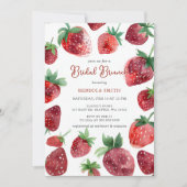 Strawberry Thema Bruids Brunch Party Kaart (Voorkant)