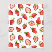Strawberry Theme Baby Name Shower Game (Achterkant)