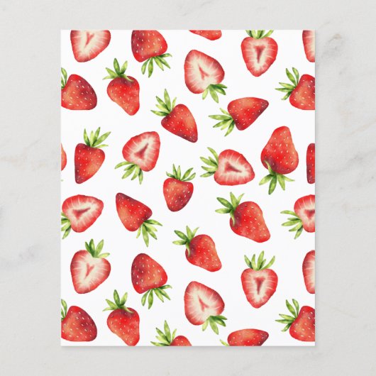 Strawberry Theme Baby Name Shower Game (Achterkant)