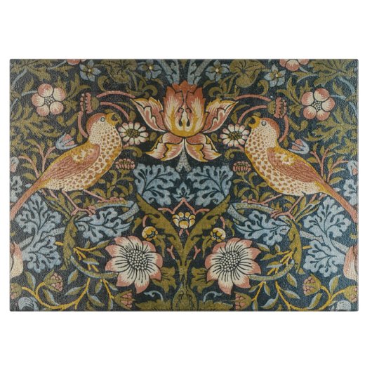 Strawberry Theven William Morris Antiek Pattern Snijplank (Voorkant)