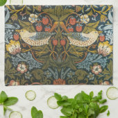 Strawberry Theven William Morris Antiek Pattern Theedoek (Gevouwen)