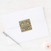 Strawberry Theven William Morris Antiek Pattern Vierkante Sticker (Envelop)