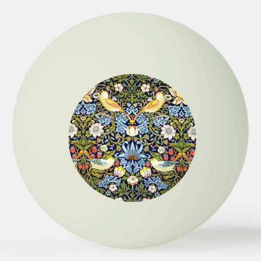 Strawberry Thief, bekend patroon, Pingpongbal (Voorkant)