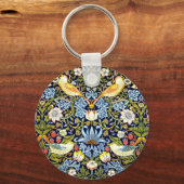 Strawberry Thief, bekend patroon, Sleutelhanger (Achterkant)