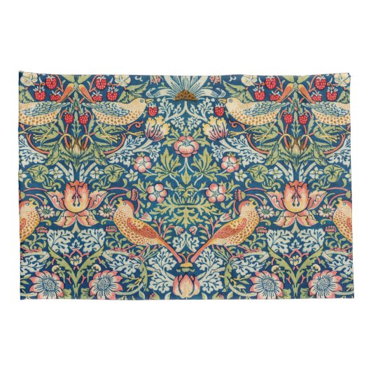 Strawberry Thief beroemd gemaakt door William Morr Kussensloop (Achterkant-Rechts)