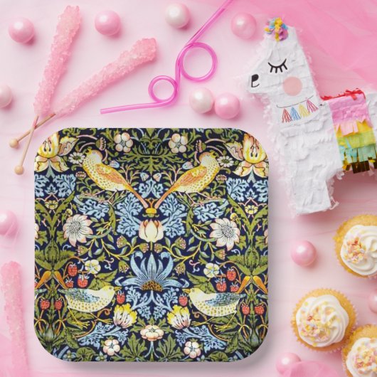 Strawberry Thief, beroemd patroon, Papieren Bordje (Feest)