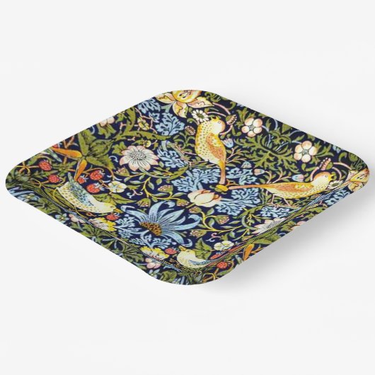 Strawberry Thief, beroemd patroon, Papieren Bordje (Gebogen)