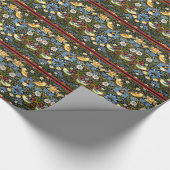 Strawberry Thief, beroemd William Morris patroon Cadeaupapier (Hoek)