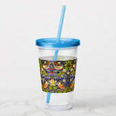 Strawberry Thief Birds William Morris Acryl Drinkbeker (Achterkant)
