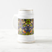 Strawberry Thief Birds William Morris Bierpul (Voorkant links)