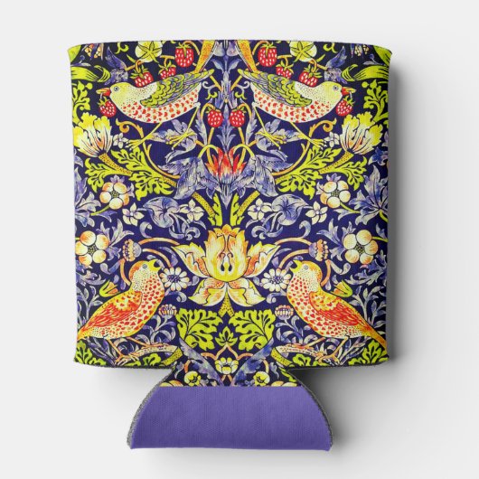 Strawberry Thief Birds William Morris Blikjeskoeler (Achterkant)