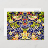 Strawberry Thief Birds William Morris Briefkaart (Voorkant / Achterkant)